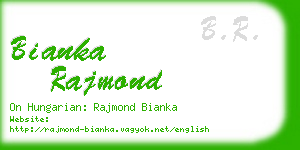 bianka rajmond business card
